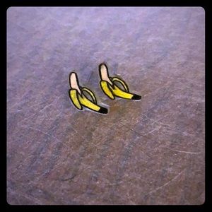 Tiny Banana Earrings